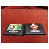 (2)Sega Genesis game cartridges. Ghostbusters