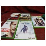 (5)Xbox 360 games. assorted.