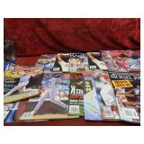 Assorted sports, beckett card magazines.