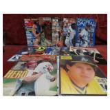 Assorted sports, beckett card magazines.