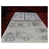 (2)GI Joe Comandos Heroicos Blueprints, manuals