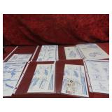(8)GI Joe Blueprints instruction sheets.