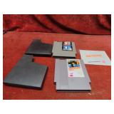 (2)NES game cartridges. Metroid, Super Mario
