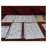 (8)GI Joe Blueprints instruction sheets.