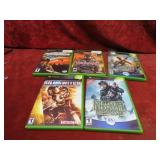 (5)XBOX games Assorted Medal of Honor.