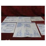(6)GI Joe Blueprints instruction sheets.