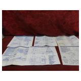 (6)GI Joe Blueprints instruction sheets.
