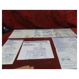 (6)GI Joe Blueprints instruction sheets.