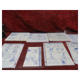 (8)GI Joe Blueprints instruction sheets.
