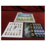 United states Postage stamp blocks.