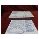 (2)GI Joe Cobra rattler Blueprints, manuals