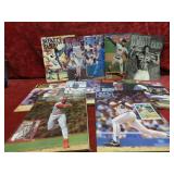 Assorted sports, beckett card magazines.