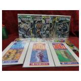 Assorted comic books. Spider-man