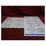 (2)GI Joe Comandos Heroicos Blueprints, manuals