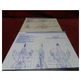 (2)GI Joe Comandos Heroicos Blueprints, manuals