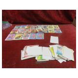 Assorted Garbage pail Kids sticker cards.