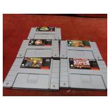 (5)Super Nintendo game cartridges. assorted