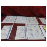 (8)GI Joe Blueprints instruction sheets.