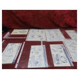 (8)GI Joe Blueprints instruction sheets.