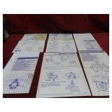 (6)GI Joe Blueprints instruction sheets.