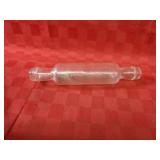 Antique glass rolling pin.