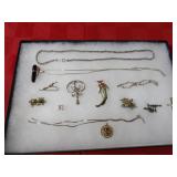 Showcase of All Sterling silver jewelry.