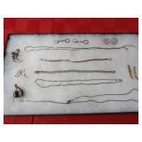 Showcase of All Sterling silver jewelry.