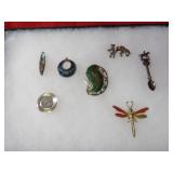 Showcase of All Sterling silver jewelry.