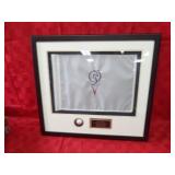 Quail Valley golf club framed oil in one display.