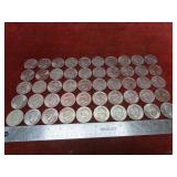 (50)1970's $1 Eisenhower Ike dollar US coins.