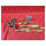 Vintage toy motor propeller parts. R/C
