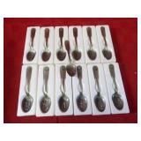 Franklin mint pewter spoon collection.