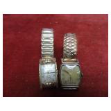 Gold filled Bulova, Elgin vintage wrist watches