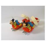 Vintage Mickey Mouse ice skates.