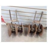 Vintage disc harrow pair.