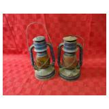 (2)No.8 Dietz vintage lanterns.