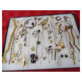 Showcase of jewelry.
