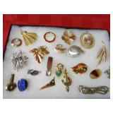 Showcase of jewelry.