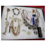 Showcase of jewelry.