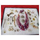 Showcase of jewelry.