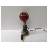 Vintage red trailer light.