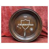 Wine Chardonnay ,etal barrel sign.