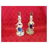 Vintage Porcelain figural lamp bases.