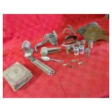 Bellows, batteries, thermometer, misc.