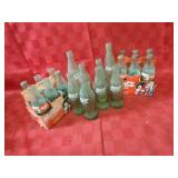 Vintage Coca Cola bottle lot. advertising.