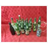 Vintage 7 up bottles lot.