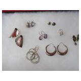 Showcase of All Sterling silver jewelry.