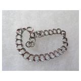 Sterling Silver double strand bracelet.