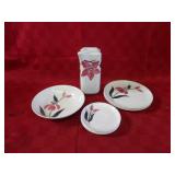 1950's China plates, pitcher. Floral pattern