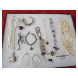 Showcase of jewelry.
